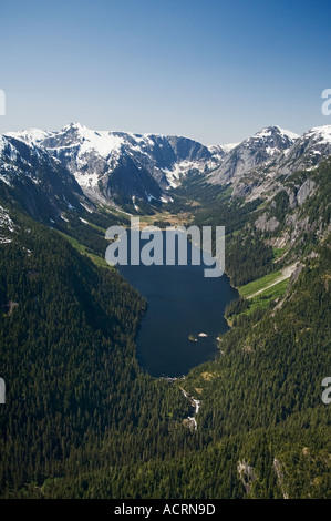 Nooya Lake in Misty Fiords National Monument seen from floatplane tour with Island Wings of Ketchikan Alaska Stock Photo