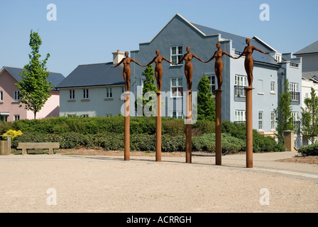 Arc Of Angels Port Marina Portishead Somerset England Stock Photo