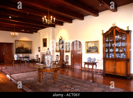Interior view of the Council Chambers in the Castle of Good Hope museum Cape Town Western Cape South Africa Stock Photo