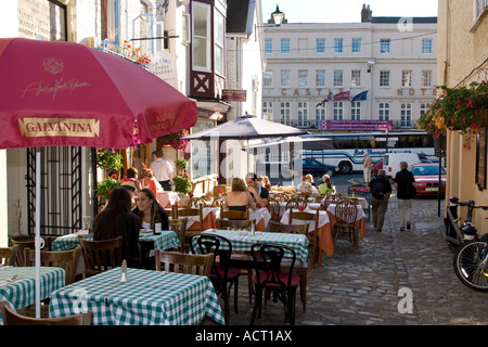 Alfresco dining - Windsor - Berkshire Stock Photo