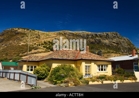 Australia Tasmania Stanley Residential House with The Nut Hill behind Stock Photo