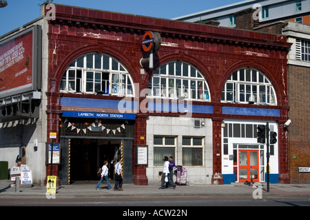 Lambeth North Underground tube station, Southwark, South London, SE1 ...