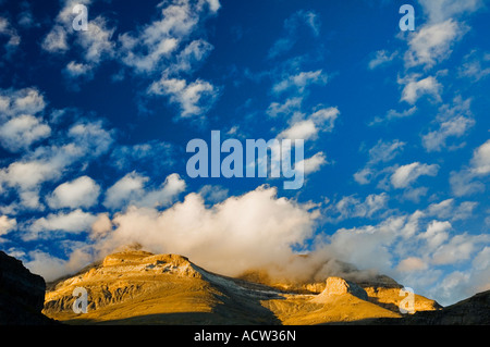 Beautiful landscape of the Pyrenees the mountain range that separates Spain and France Stock Photo