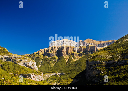 Beautiful landscape of the Pyrenees the mountain range that separates Spain and France Stock Photo