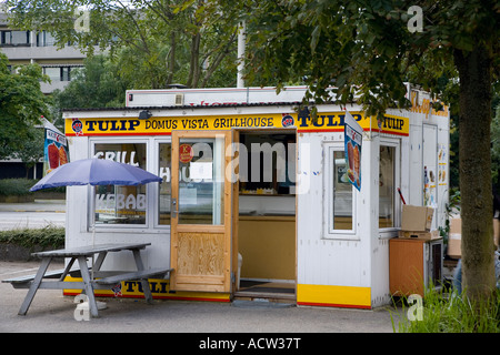 Danish Hotdog stand Stock Photo