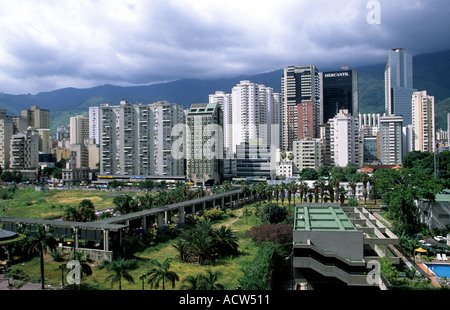 Skyline of Downtown Caracas Venezuela Stock Photo