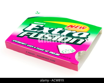 Pack of Extra spearmint chewing gum Stock Photo - Alamy