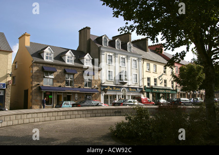 Ireland County Donegal Donegal shops on the Diamond Stock Photo