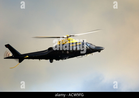 Dyfed Powys police force  helicopter  Wales UK Stock Photo