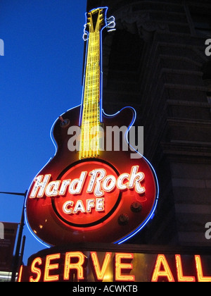 Hard Rock Cafe Market Street Philadelphia Pennsylvania USA Stock Photo