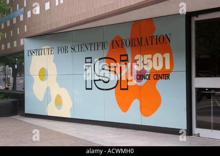 Institute for Scientific Information ISI 3501 University City Science Center Market Street Philadelphia Pennsylvania USA Stock Photo