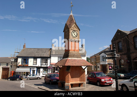 Village Square in North Tawton Devon England UK Stock Photo