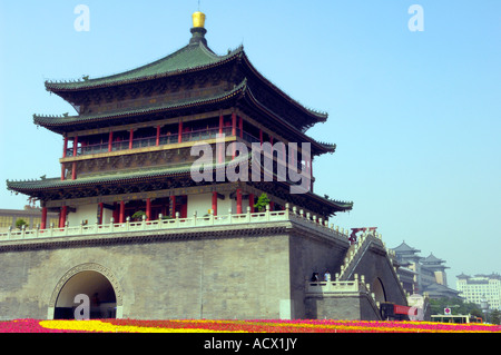 The Bell Tower in Xian, China Stock Photo