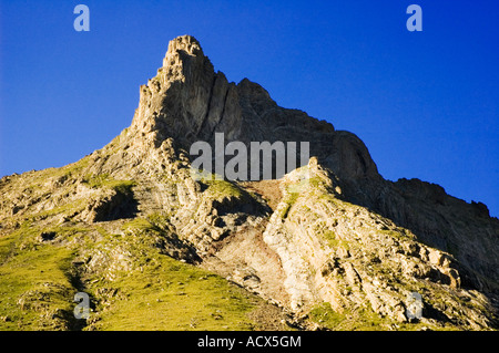 Beautiful landscape of the Pyrenees the mountain range that separates Spain and France Stock Photo