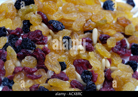 Dried fruits and Siberian Cedar nuts  Stock Photo