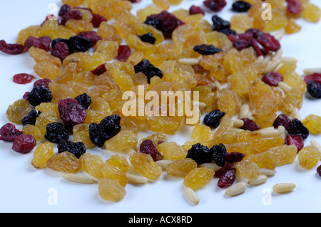 Dried fruits and Siberian Cedar nuts  Stock Photo