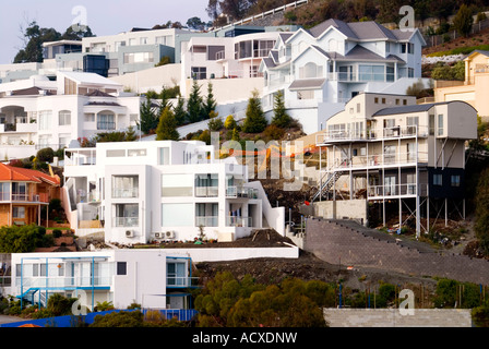 High density suburban housing Sandy Bay Hobart Tasmania Stock Photo
