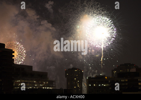 New York City fireworks Stock Photo