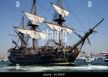 Replica of East Indiaman Gothenburg Ostindiefararen Götheborg with ...