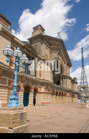 Alexandra Palace and Television Transmitter Tower London UK Stock Photo