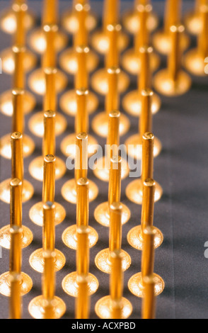 Connections of a microprocessor Stock Photo