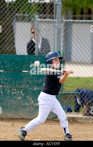 Little League Baseball game in San Jose, California. Stock Photo