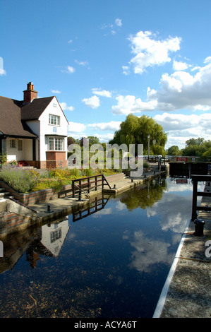 Benson Lock House, Oxfordshire, England. Stock Photo