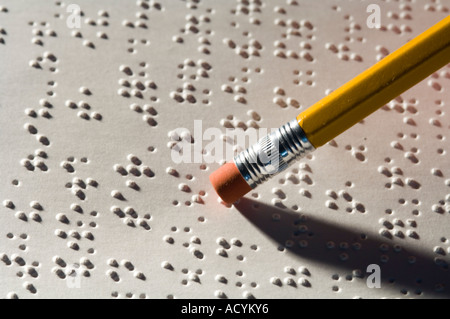 Braille book for the blind Stock Photo