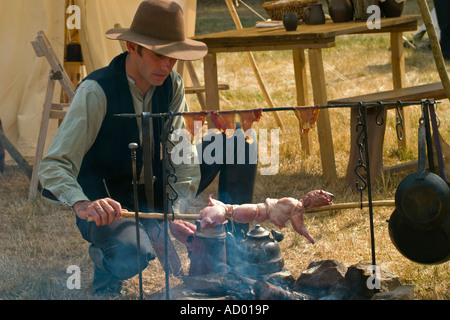 West Country Cowboy Dinner Stock Photo