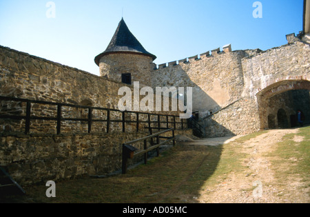 Castle Lubovna in Stara Lubovna town, Slovakia Stock Photo