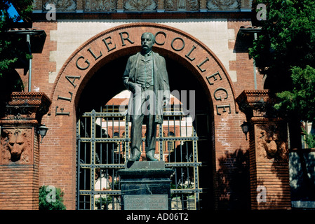 Entrance to Flagler College formerly the Hotel Ponce de Leon in St Augustine Florida USA Stock Photo