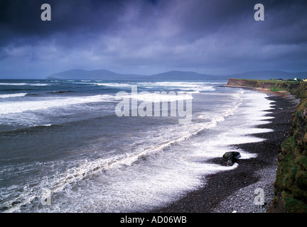 ballinskelligs bay, iveragh peninsula, county kerry, ireland, large waves swells crashing onto the atlantic coast of ireland Stock Photo