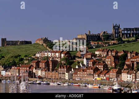 Whitby harbour North Yorkshire England UK Stock Photo