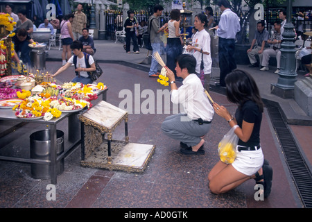 Erewan Shrine Bangkok Thailand Stock Photo