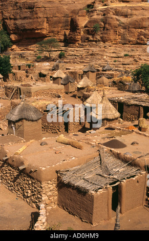 Dogon village of Begnimato - Pays Dogon, MALI Stock Photo