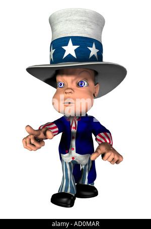 national personification uncle sam Stock Photo