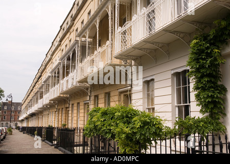 England Bristol Clifton elegant Georgian house fronts in West Mall Stock Photo