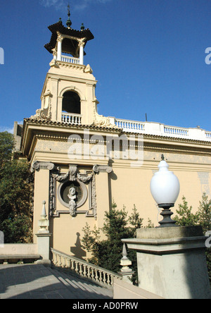 View of Museu Nacional d'Art de Catalunya Plaça de Espanya Barcelona Barça Catalonia Cataluña Costa Brava España Spain Europe Stock Photo