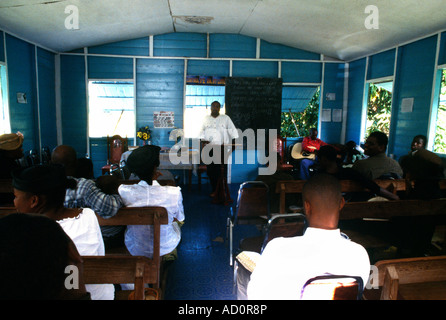 Nr Castries St Lucia Church Of God 7th Day Service On Sabbeth Stock Photo