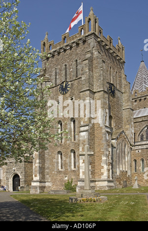 The Parish Church of Ottery St Mary in South East Devon Stock Photo