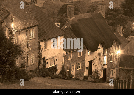 Gold Hill, Shaftesbury, Dorset, England, UK Stock Photo