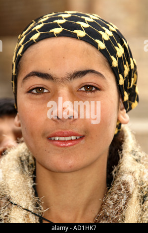 Gypsy Girl from Karshi with Scarf Stock Photo