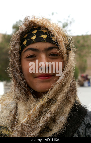 Gypsy Girl from Karshi with Scarves Stock Photo