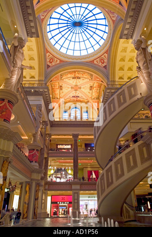 Inside the Forum Shops area at Caesars Palace Mall Las Vegas Nevada Caesars Palace Hotel and Casino Stock Photo