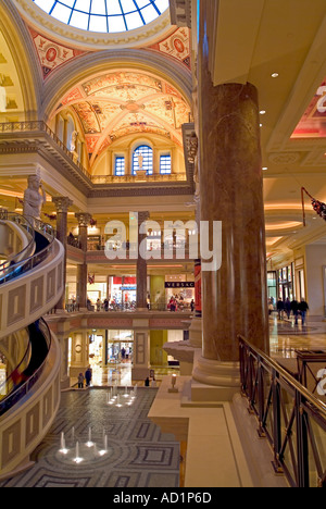Inside the Forum Shops area at Caesars Palace complex Las Vegas USA Nevada Casino Stock Photo