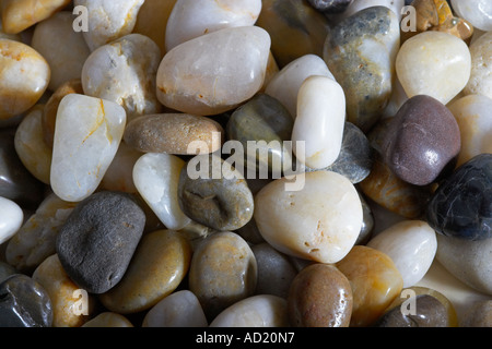 Coloured Pebbles on a Beach Stock Photo