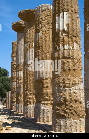 Temple of Hercules Valley of the Temples Agrigento Sicily Italy Stock Photo