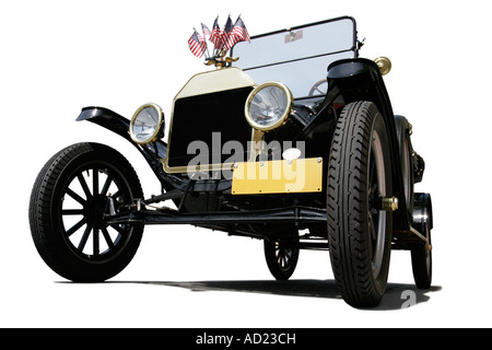 Ford Model T from 1915 isolated on white background Stock Photo