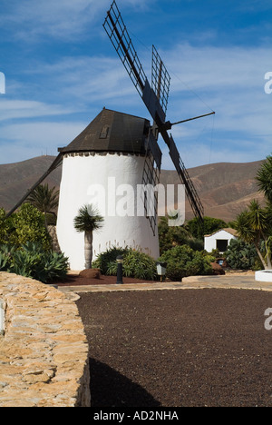 dh Centro de Artesania Molino ANTIGUA FUERTEVENTURA Traditional Fuerteventuran rural windmill in village museum Stock Photo