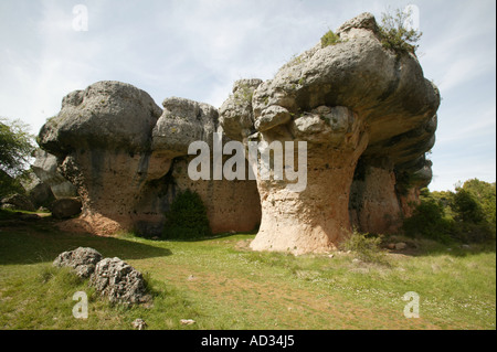 Ciudad Encantada Natural Park in Cuenca Stock Photo